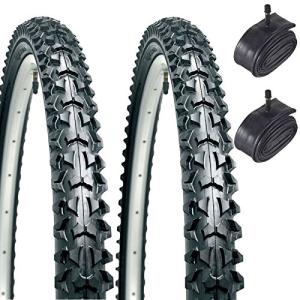 Electric Mountain Bike Tyres with Tubes (Pair)