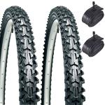 Electric Mountain Bike Tyres with Tubes (Pair)