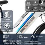 Hyuhome 2022 26" E-Bike for Women Adult (White)