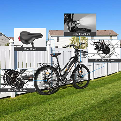 Hyuhome 26" Electric Mountain E-Bike for Men