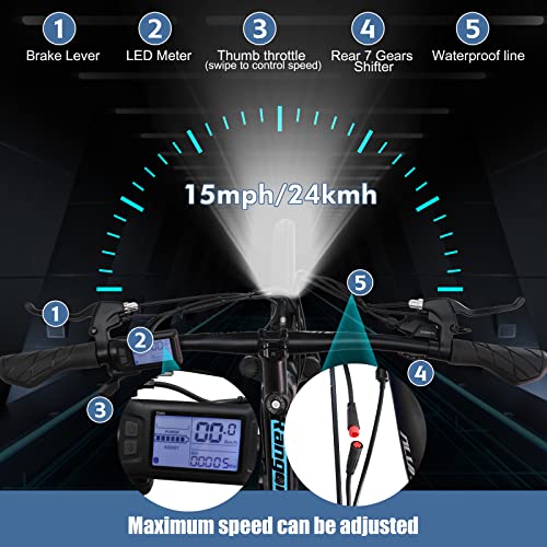 Hyuhome 27.5" Electric City Bike E-MTB, 36V 12.5Ah