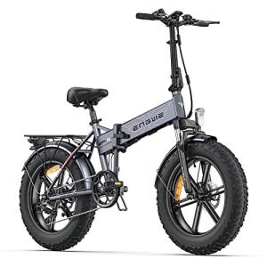 ENGWE Folding Electric Bike, All Terrain Fat Tires, 7-Speed