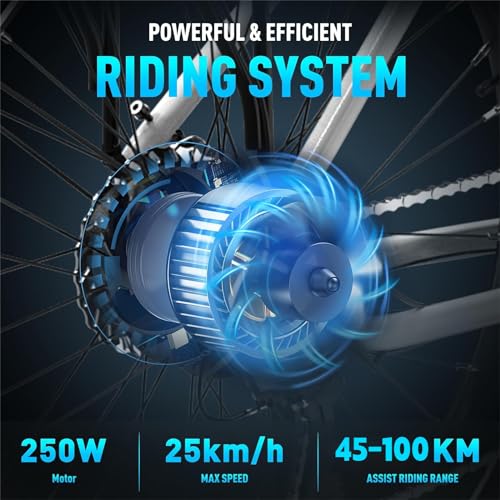 COLORWAY Electric Bike: 27.5‘’ ×2.8, 7-Speed, 250W Motor