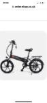 Black electric folding bike