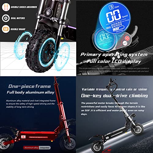 Dual Motor Electric Scooter Off Road - Max 100km