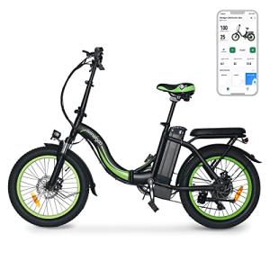 Windgoo Folding Electric Bike, All Terrain, 7-Speed, 20" Tire