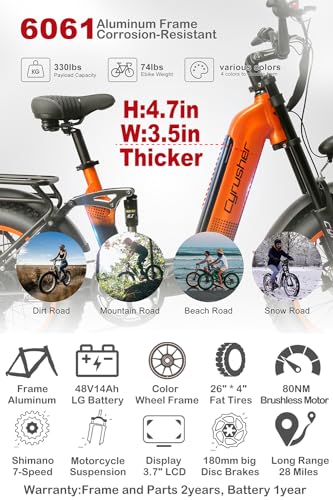 Cyrusher Electric Bike: KOMMODA 20" Aluminum eBike, 250W