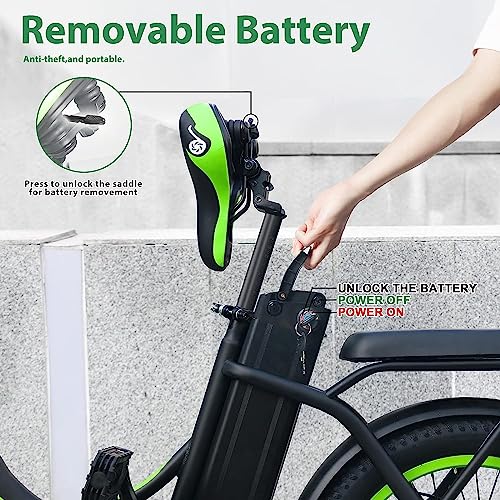 Windgoo Folding Electric Bike, All Terrain, 7-Speed, 20" Tire