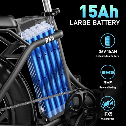 20" Folding E-bike: COLORWAY City EBike 36V 15Ah