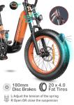 Cyrusher Electric Bike: KOMMODA 20" Aluminum eBike, 250W