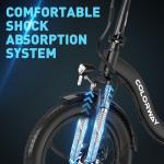 20" Folding E-bike: COLORWAY City EBike 36V 15Ah