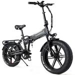 SAMEBIKE Electric Folding Mountain Bike with Fat Tires