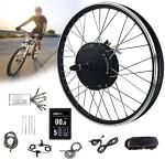 Electric bike conversion kit,Ebike conversion kit Rear wheel,48V 1000W/1500W Brushless Gear Hub Motor, E-bike Motor Wheel With Display, 16"/20"/24"/26"/27.5"/28"/29"/700C Wheel,1500W-20in