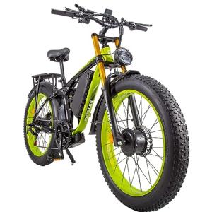 Vikzche K800 PRO 26" Dual Motor E-Bike (Dark Green)