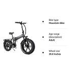 SAMEBIKE Electric Folding Mountain Bike with Fat Tires