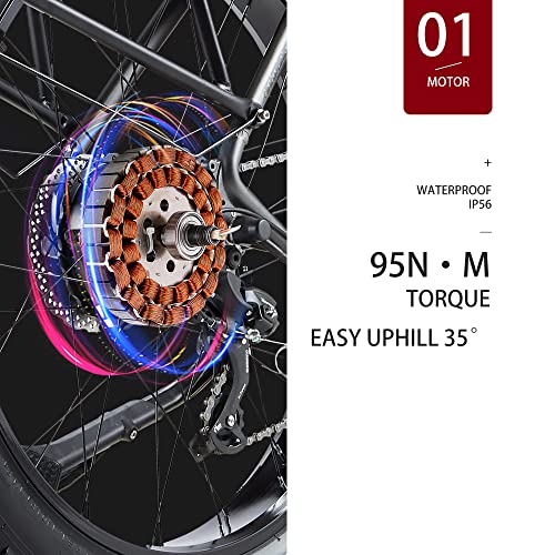 CEAYA 48V Electric Fat Tire Mountain Bike