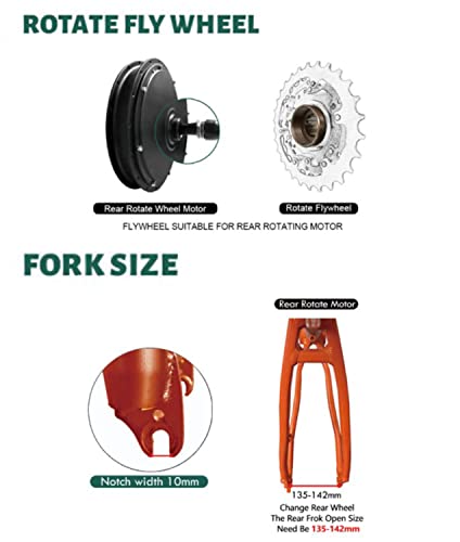 Electric bike conversion kit,Ebike conversion kit Rear wheel,48V 1000W/1500W Brushless Gear Hub Motor, E-bike Motor Wheel With Display, 16"/20"/24"/26"/27.5"/28"/29"/700C Wheel,1500W-20in