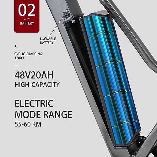 CEAYA 48V Electric Fat Tire Mountain Bike