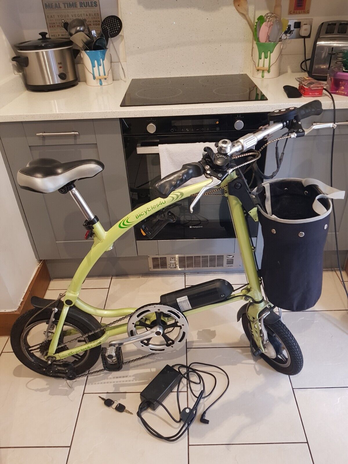 Folding electric bike
