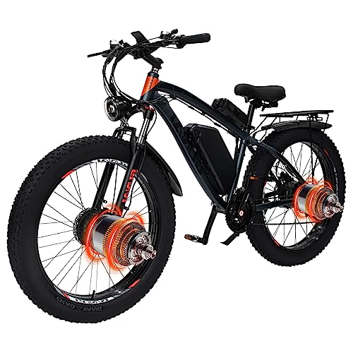 GUNAI 26" Dual Motor Fat Tire Electric Bike