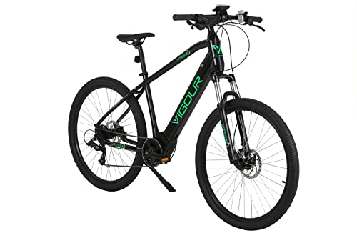 Vitesse Electric Mountain Bike - 60 Miles Range, 9 Speed Gears