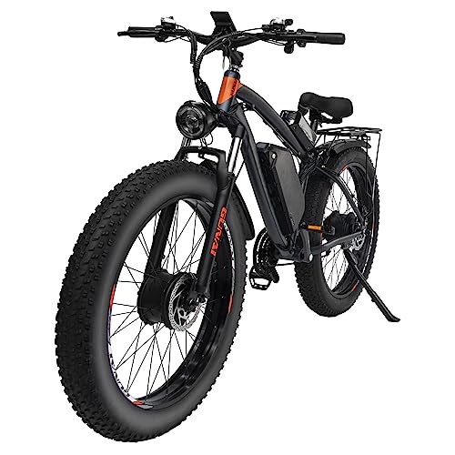 GUNAI 26" Dual Motor Fat Tire Electric Bike