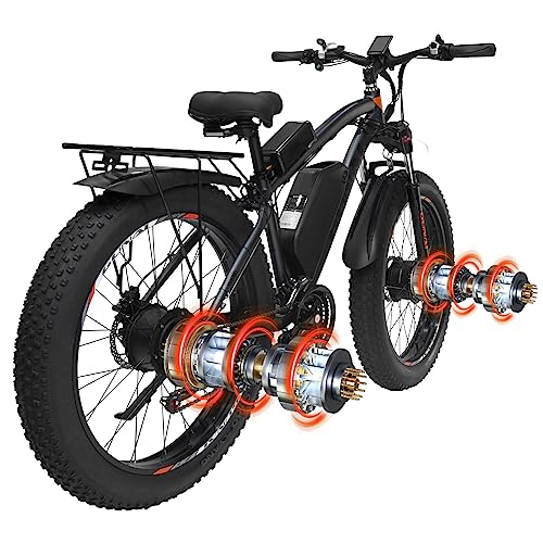 GUNAI 26" Dual Motor Fat Tire Electric Bike