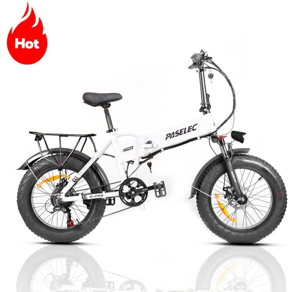 PASELEC 250W Foldable Electric Fat Tire Bike