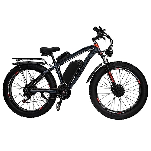GUNAI 26" Dual Motor Fat Tire Electric Bike