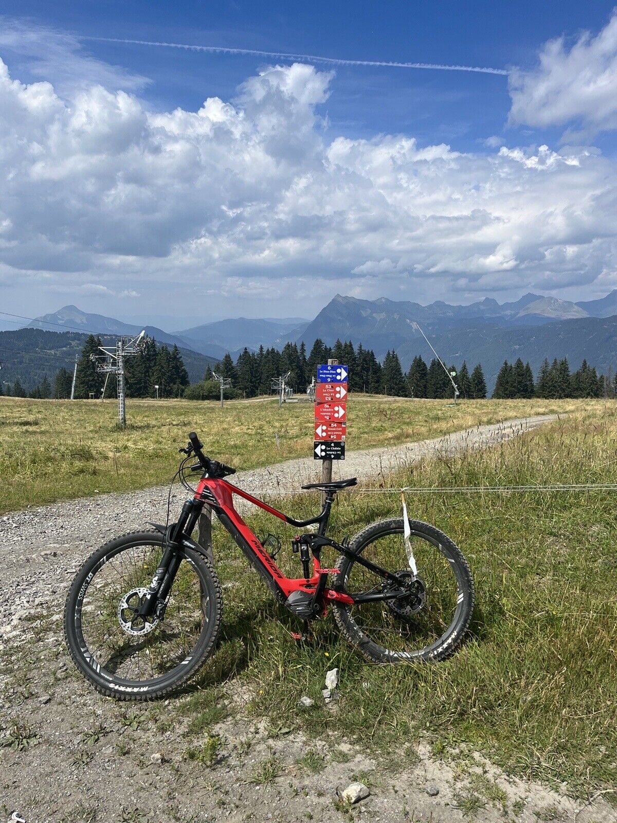 Large men's electric mountain bike