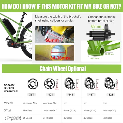 Bafang BBS02B 500W Mid Drive Kit + LCD Display/Controller