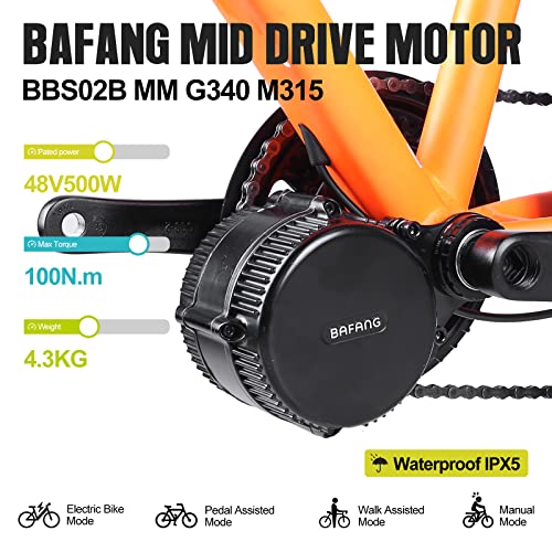 Bafang 500W 48V Mid Drive Electric Bike Kit