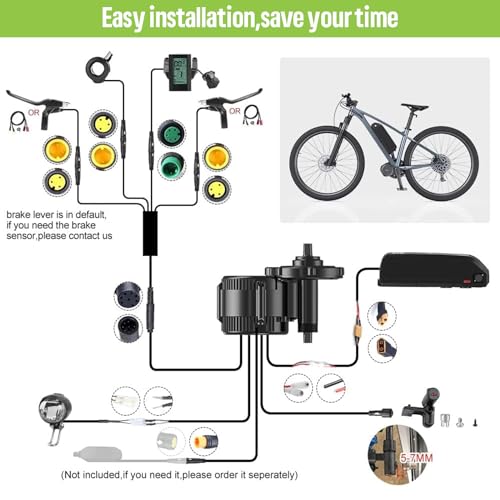Bafang BBS02B 500W Mid Drive Kit + LCD Display/Controller