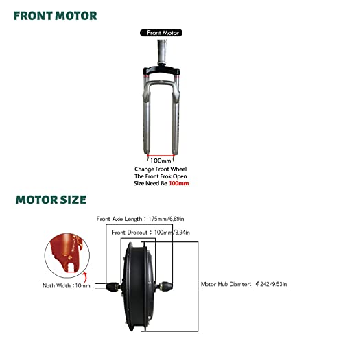 HPDONM 48V Electric Bike Conversion Kit, 1000W/1500W