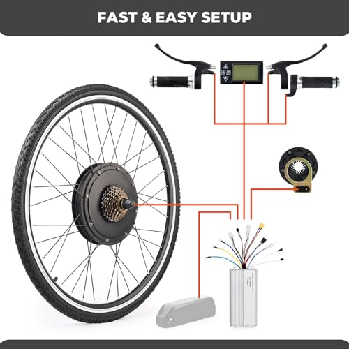 Viribus 1000W 28'' eBike Conversion Kit, 48V