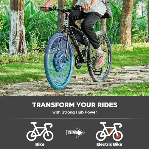 1000W Electric Bike Conversion Kit, 26" Front Wheel
