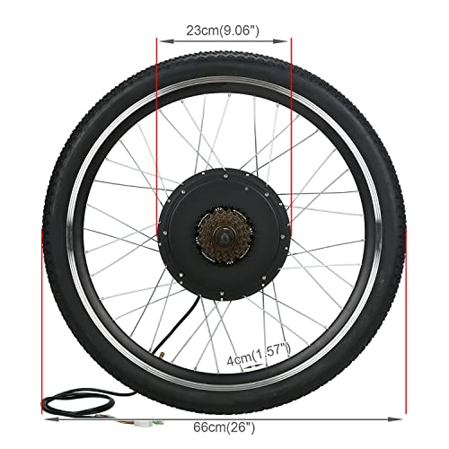 26" 48V 1500W Electric Bike Conversion Kit
