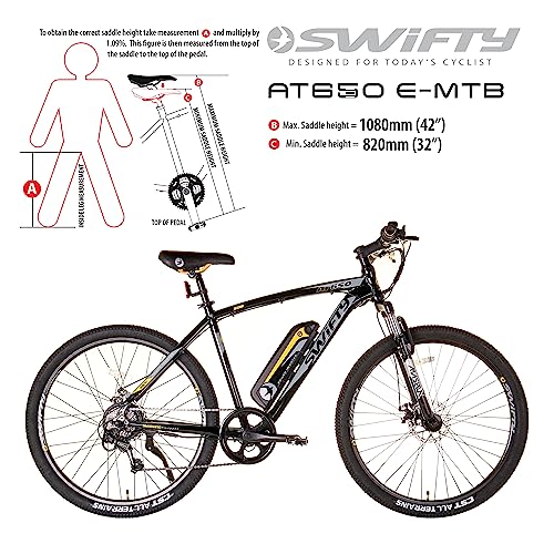 Swifty AT650 Electric Bike for Adults - All Terrain, 36V
