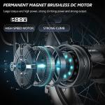 Electric Mountain Bike with Fat Tires, 48V LCD Display
