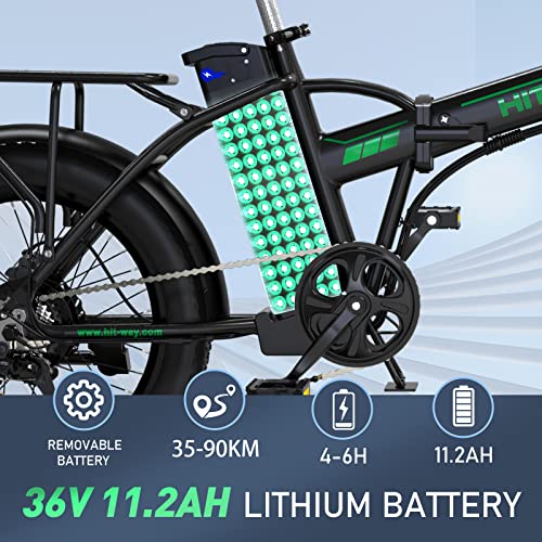 HITWAY 20" Fat Tire Folding E-Bike