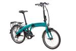 Folding Electric Bike with LCD Display in Blue