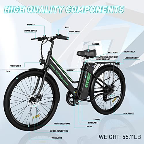 City E-Bike with Pedal Assist - 250W