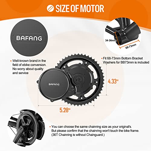 750W Mid Drive Ebike Conversion Kit with Display
