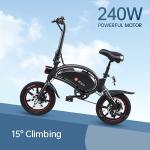DYU D3F 14" Foldable E-Bike, 250W Motor - City Electric Bike