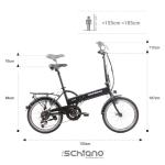 Schiano E-Sky 20" Folding E-Bike for Adults
