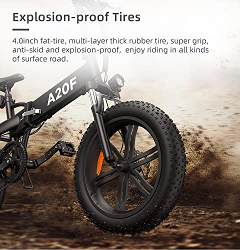Folding E-Mountain Bike with Removable Battery