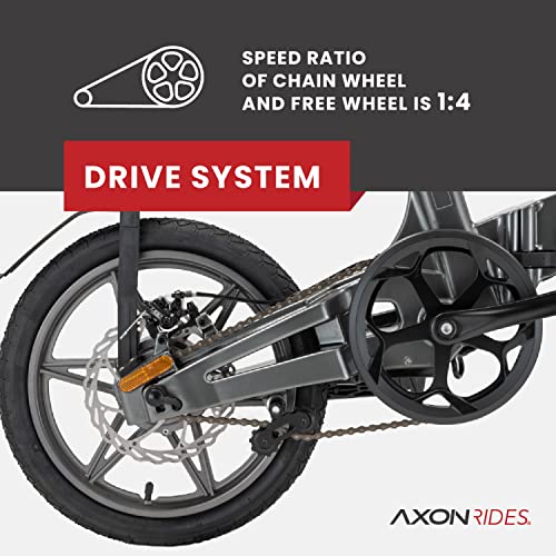Axon Rides Lightweight Folding Electric Bike with LCD Display