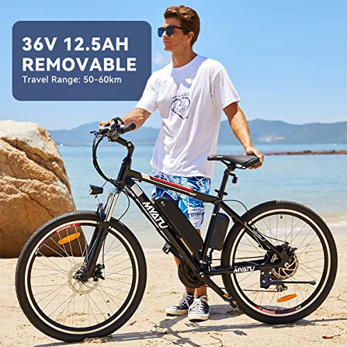 Myatu 26" E-Bike 250W Motor 36V 12.5Ah Battery, Men's