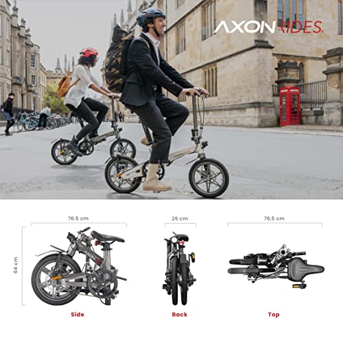Axon Rides Lightweight Folding Electric Bike with LCD Display