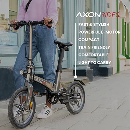 Axon Rides Lightweight Folding Electric Bike with LCD Display